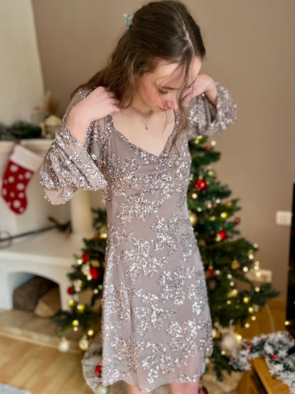 Robe à sequin - gris
