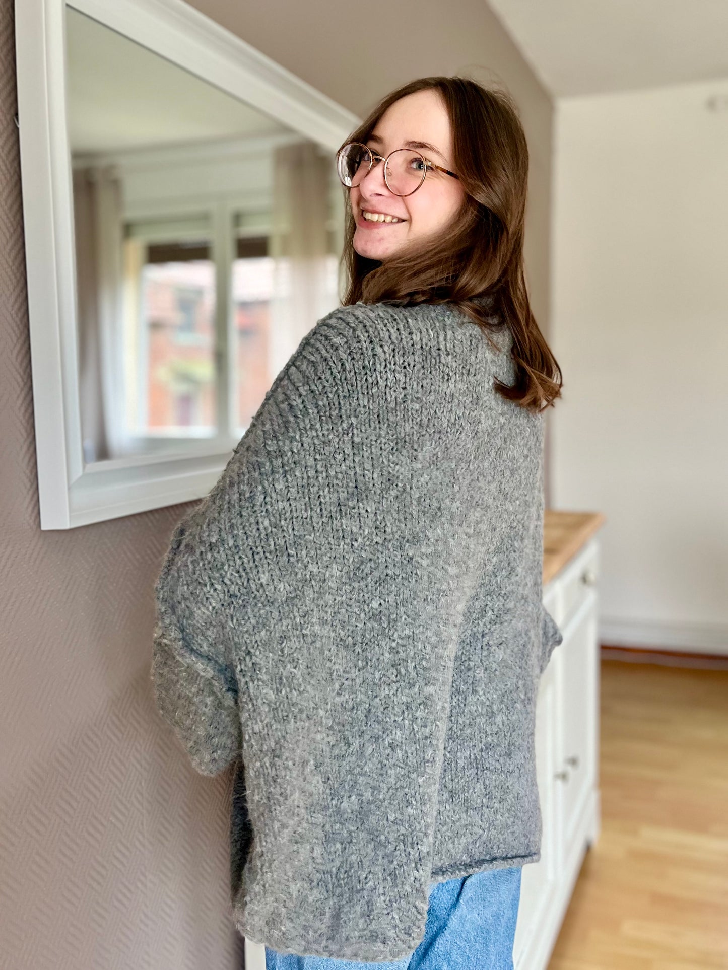 Pull oversize - gris