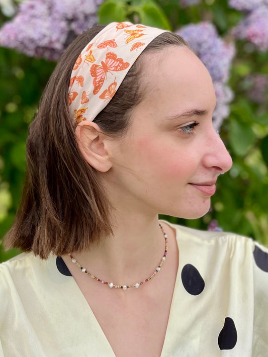 Bandeau papillon - orange