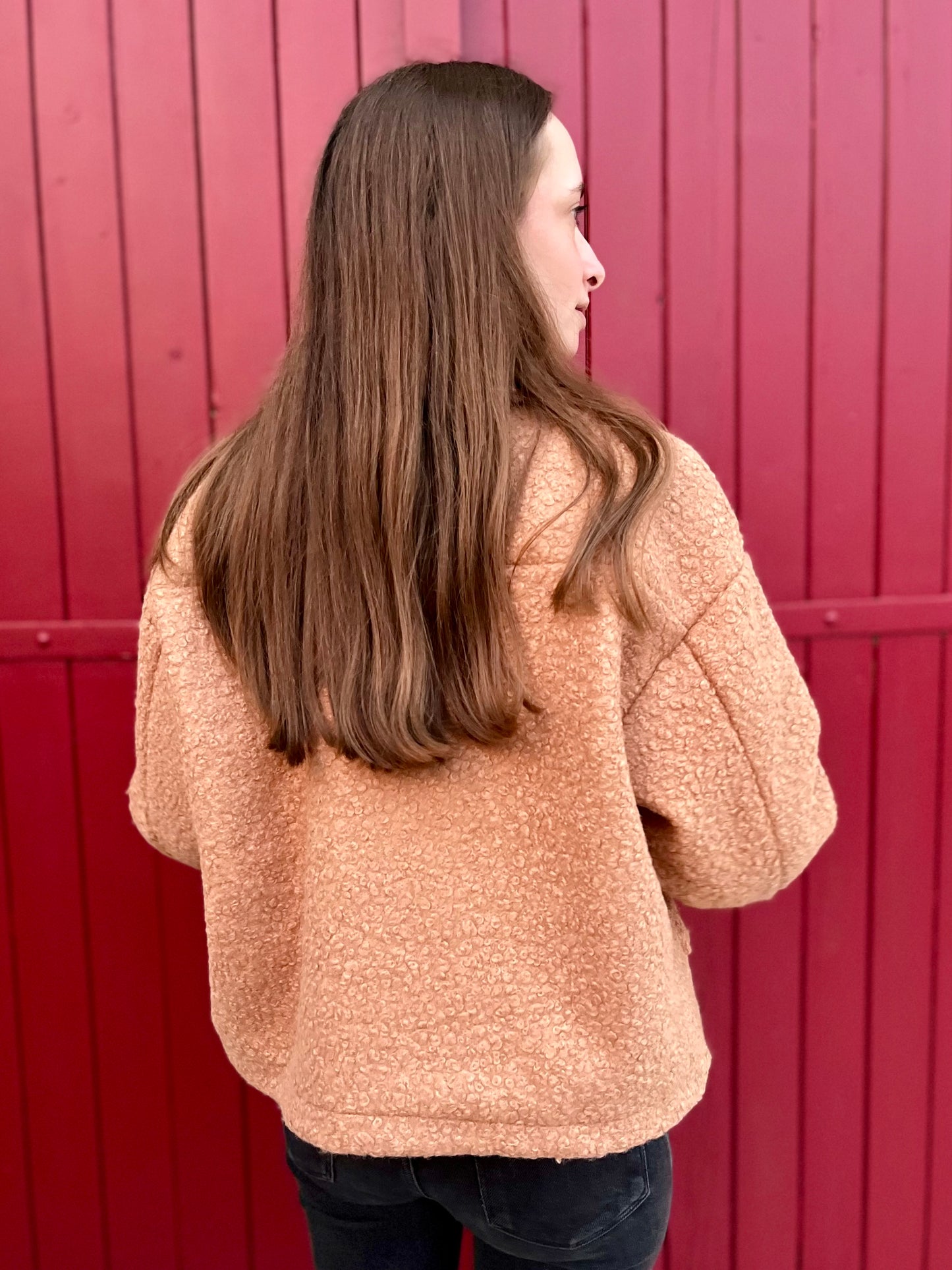 Veste moumoute - caramel