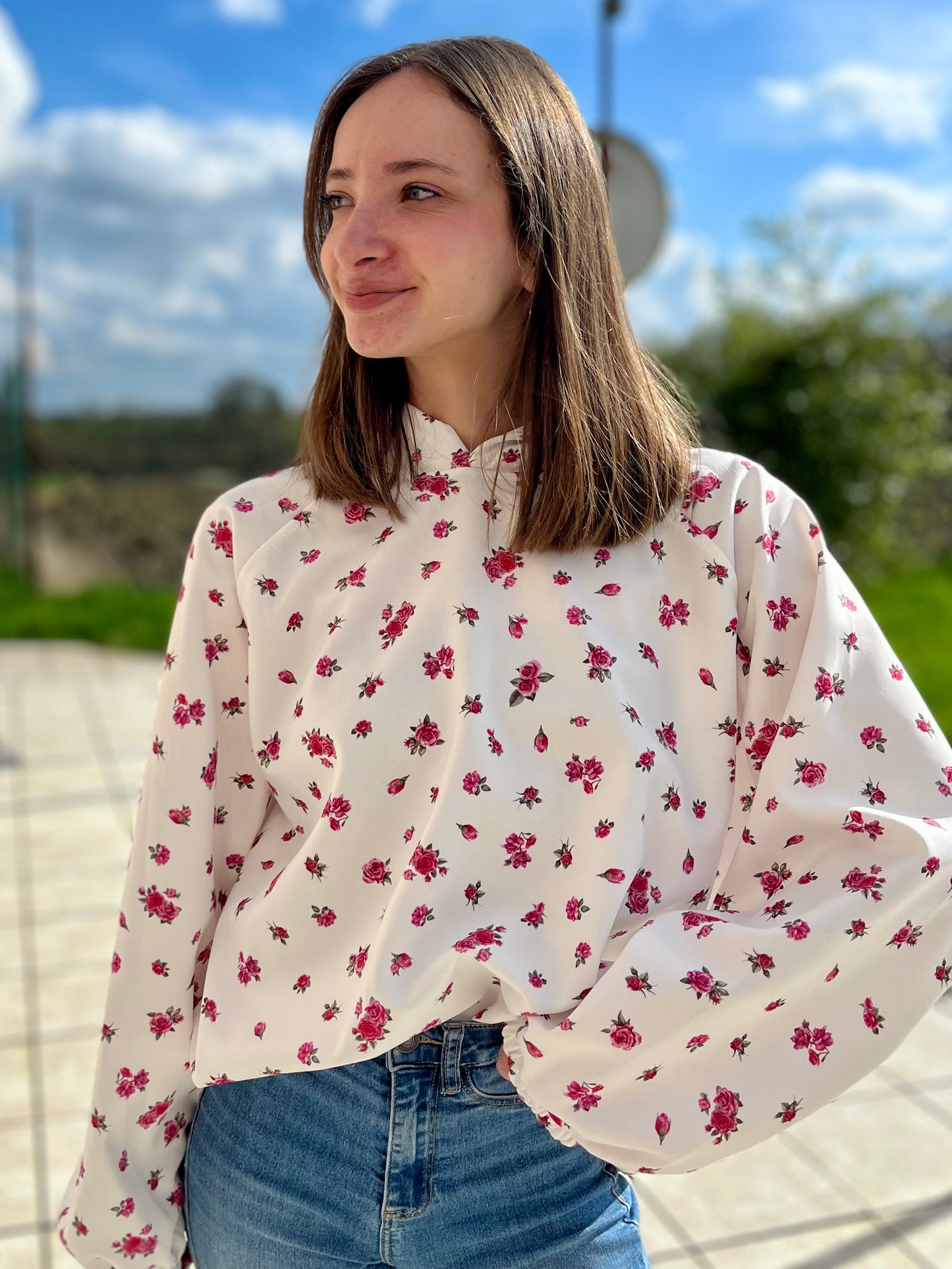 Sweat fleuri