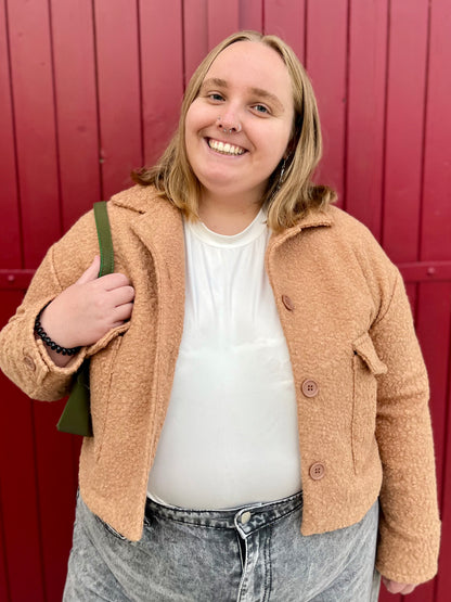 Veste moumoute - caramel