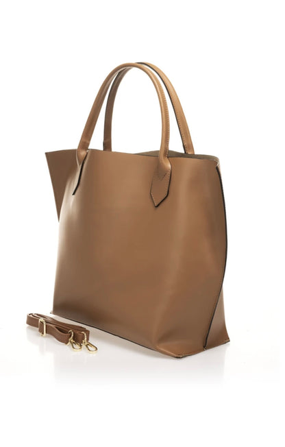 Sac de cours 100% cuir - camel