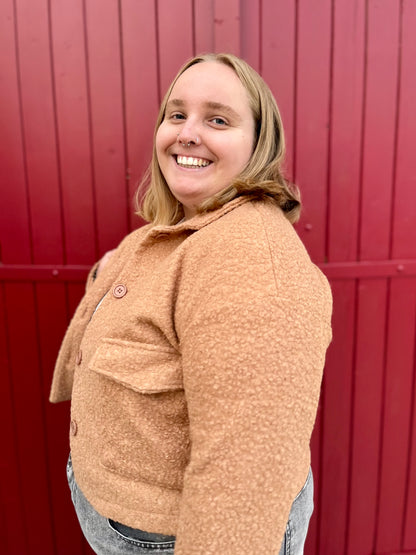 Veste moumoute - caramel