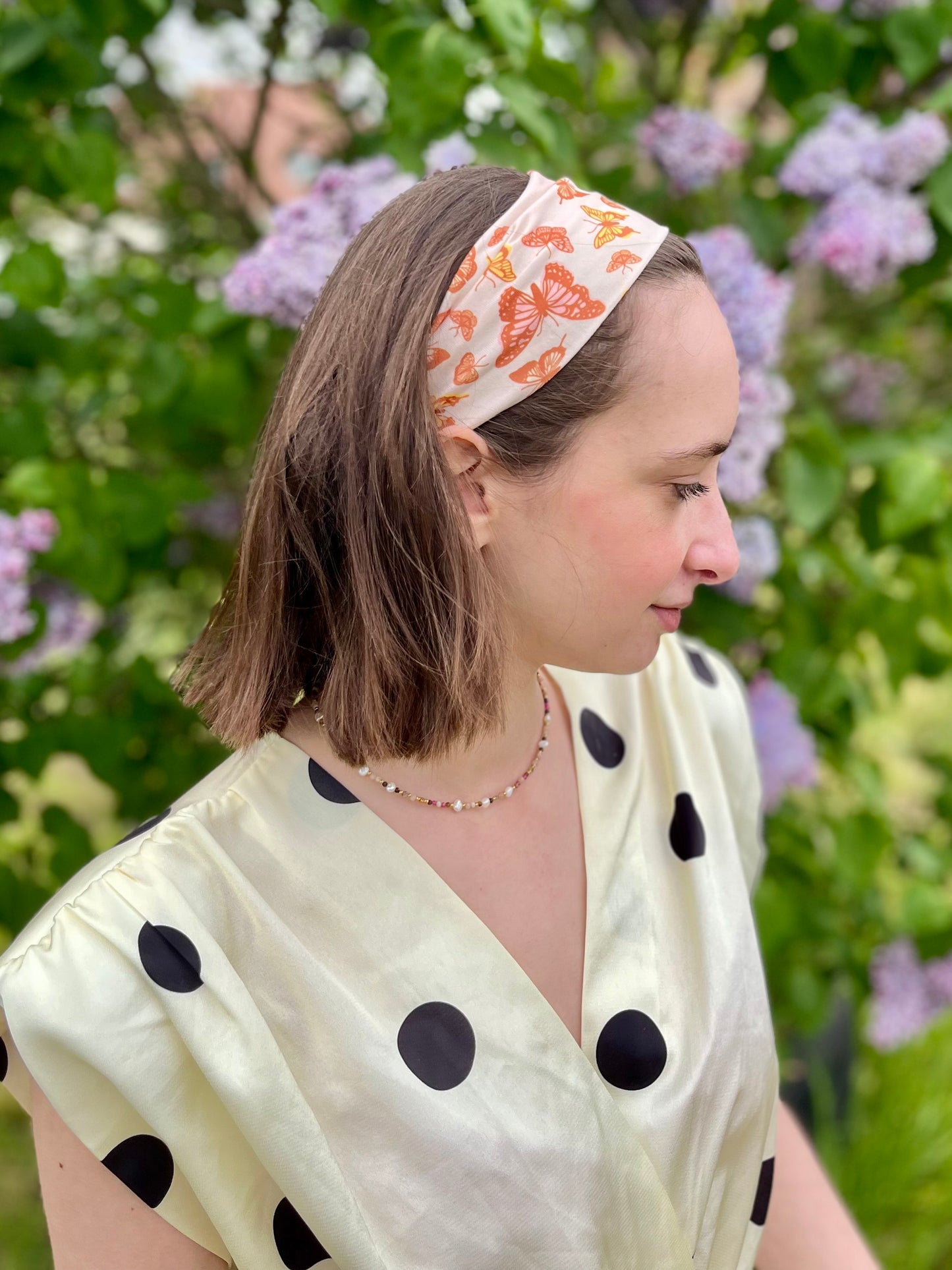 Bandeau papillon - orange