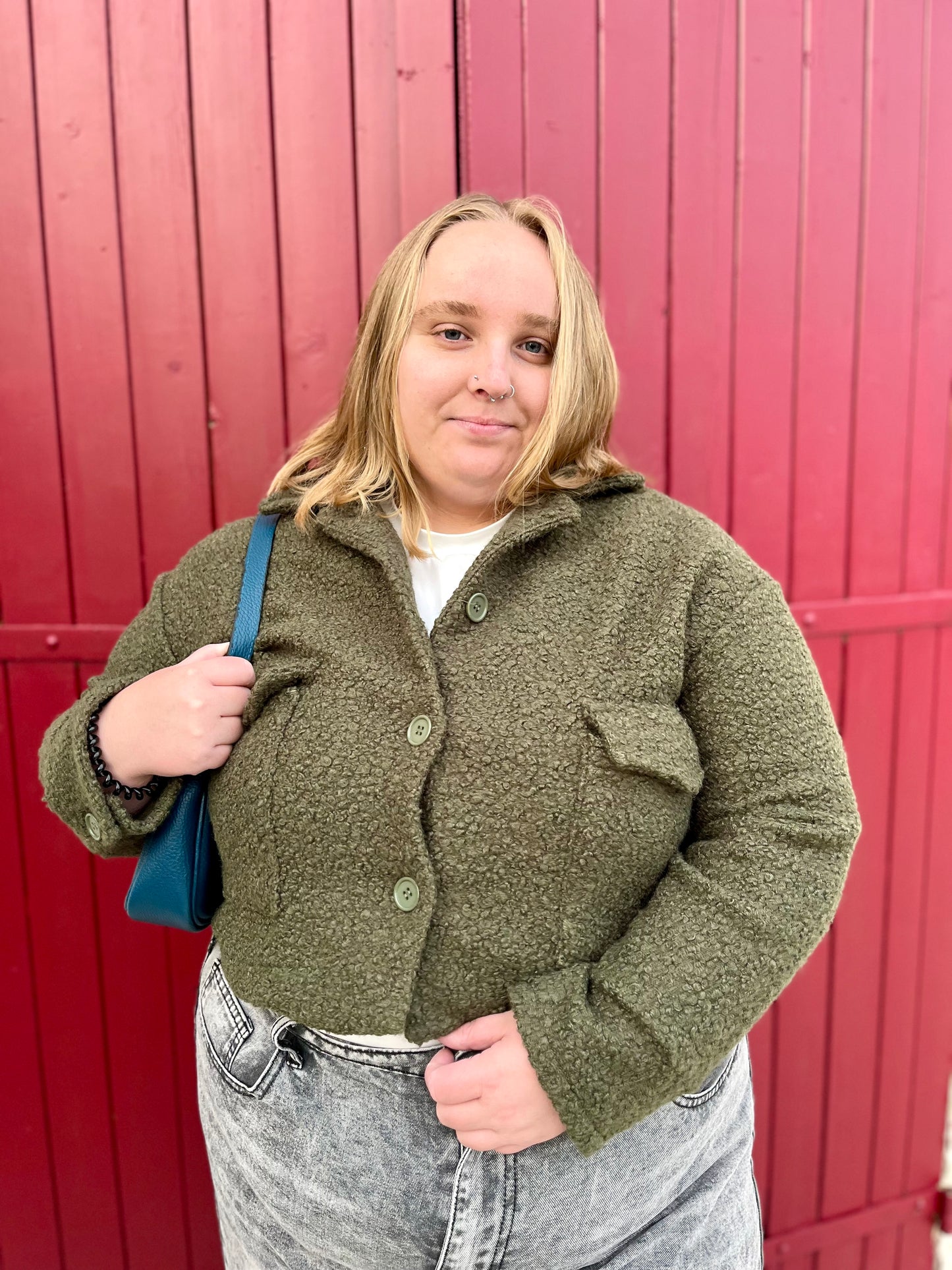 Veste moumoute - kaki