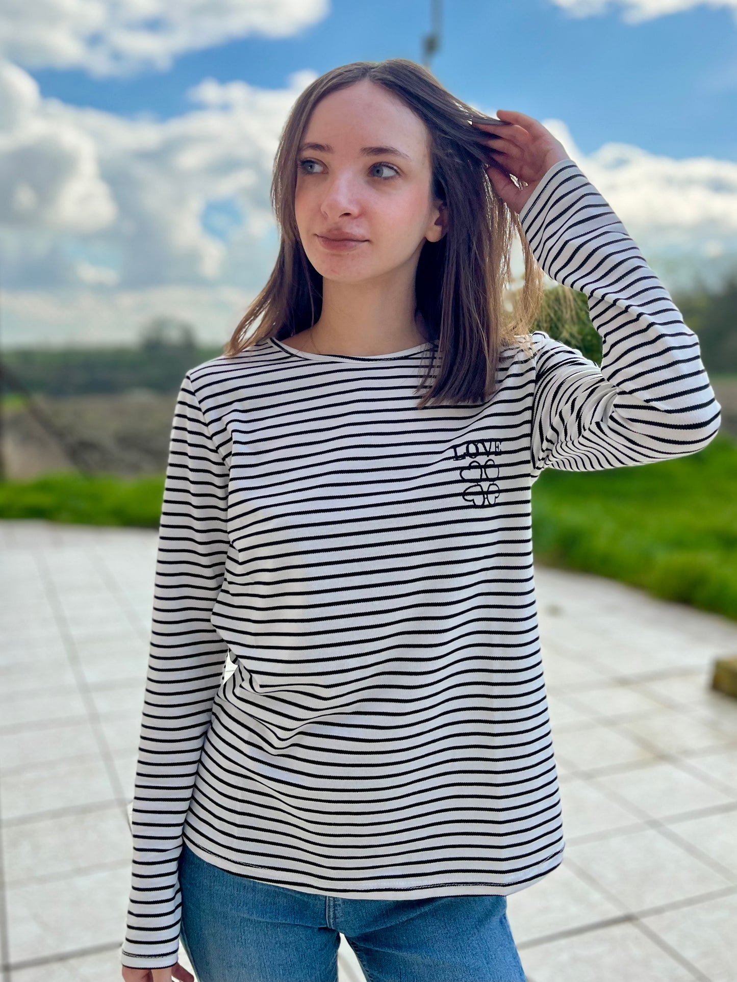 Tee-shirt Love - noir￼