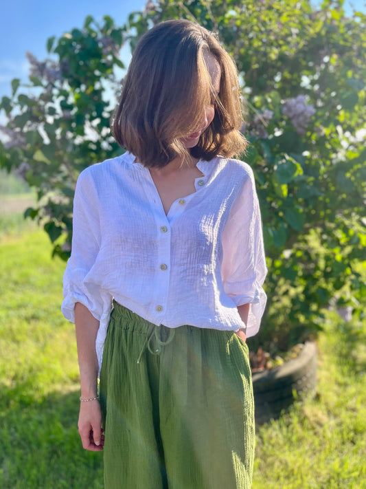 Chemise texturé - blanc