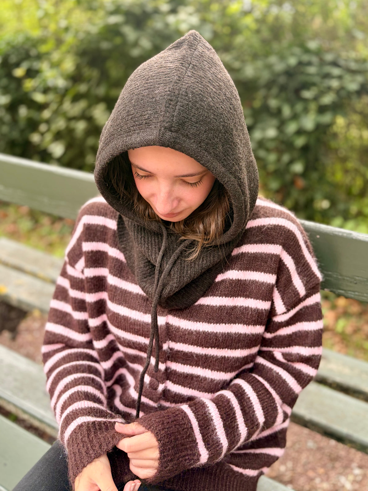 Cagoule cocooning - chocolat
