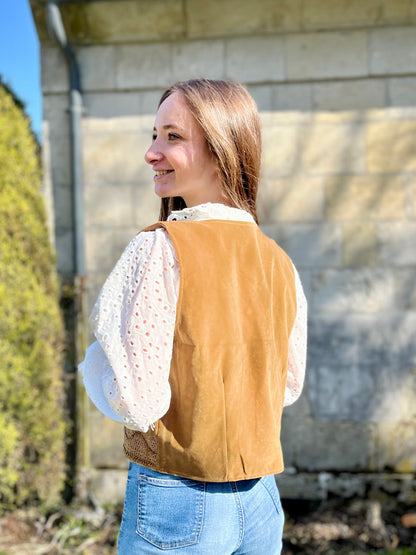 Blouse en broderie - blanc