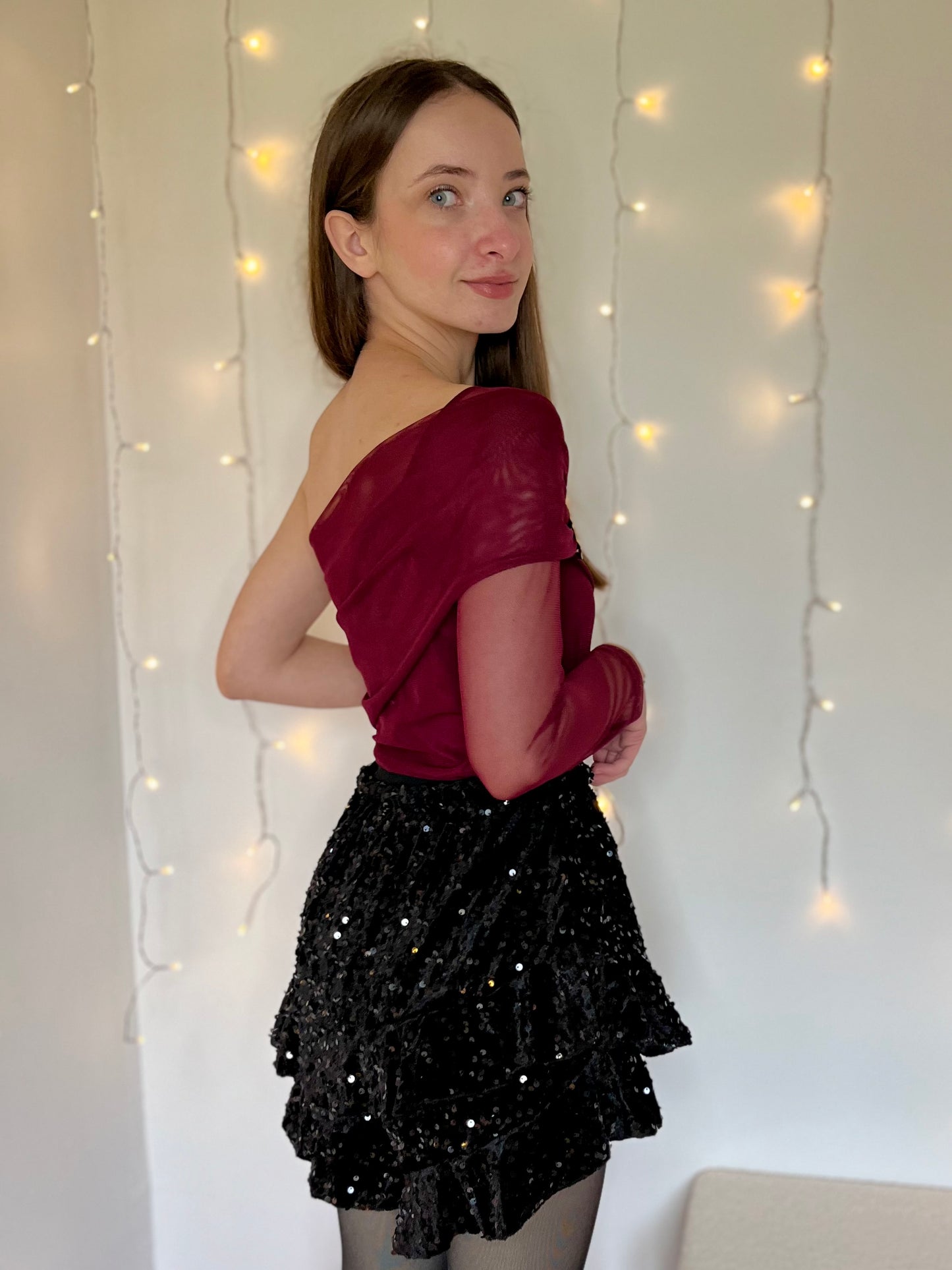 Body avec broche - bordeaux