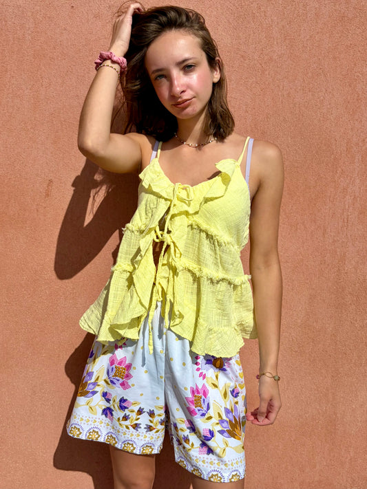 Top à noeud - jaune