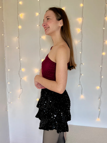 Body avec broche - bordeaux