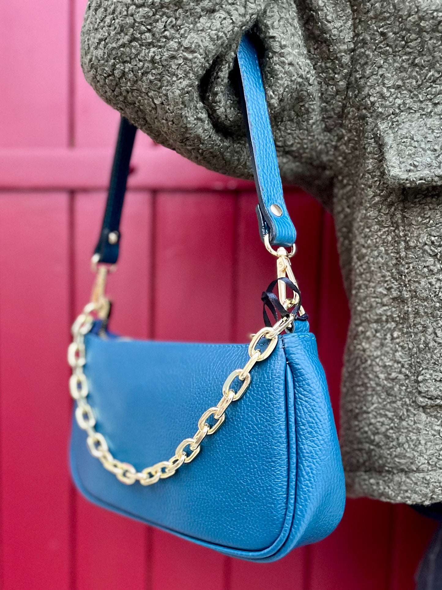 Sac à main - bleu canard