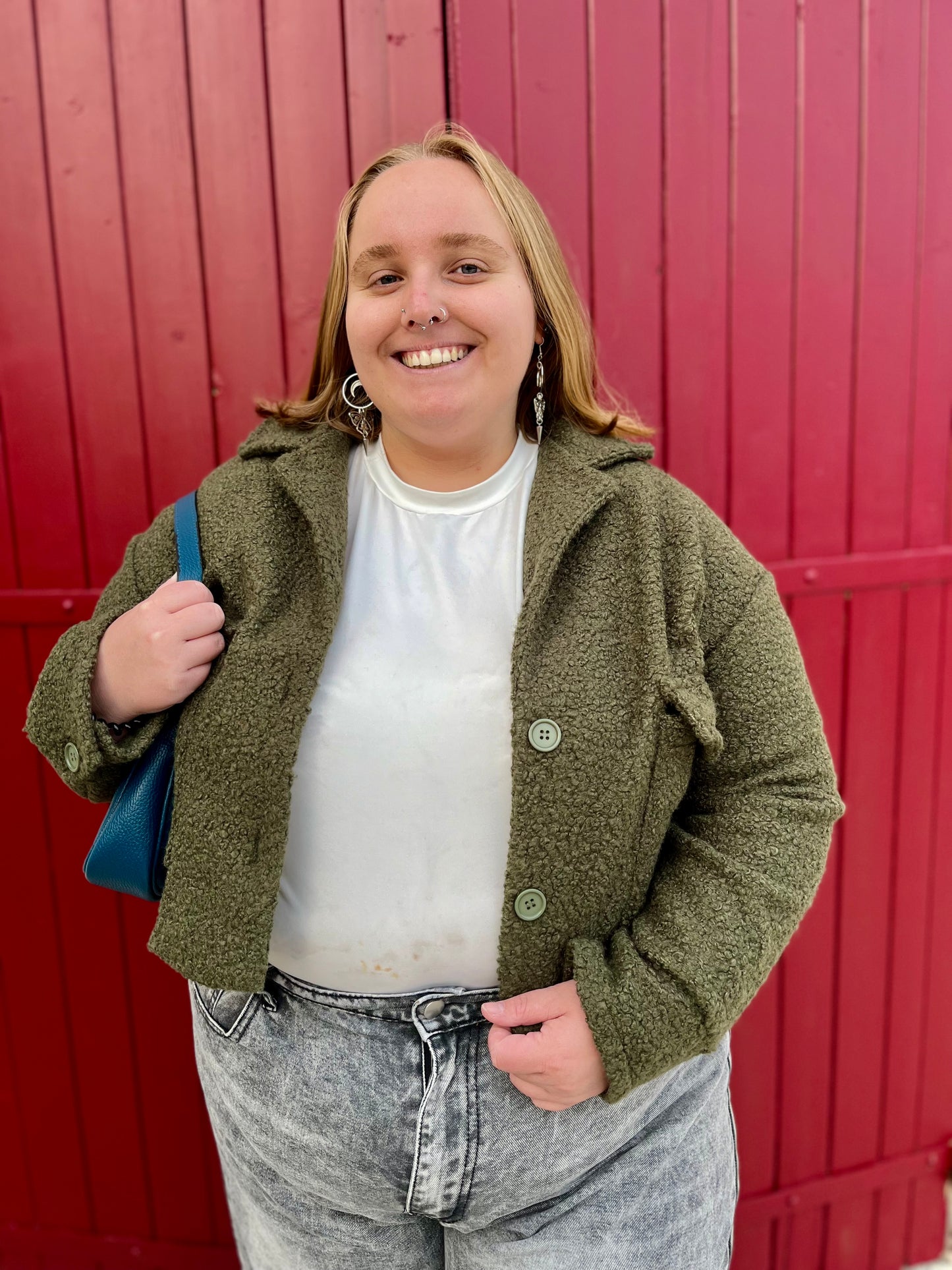 Veste moumoute - kaki