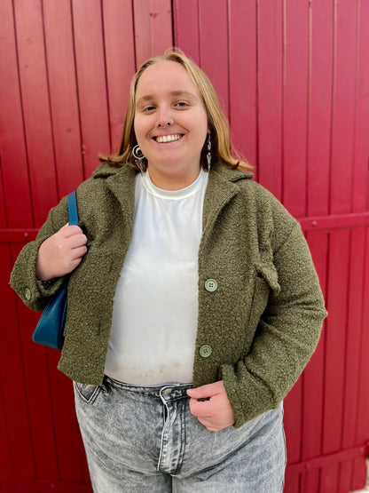 Veste moumoute - kaki