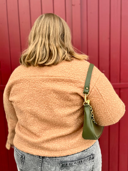 Veste moumoute - caramel