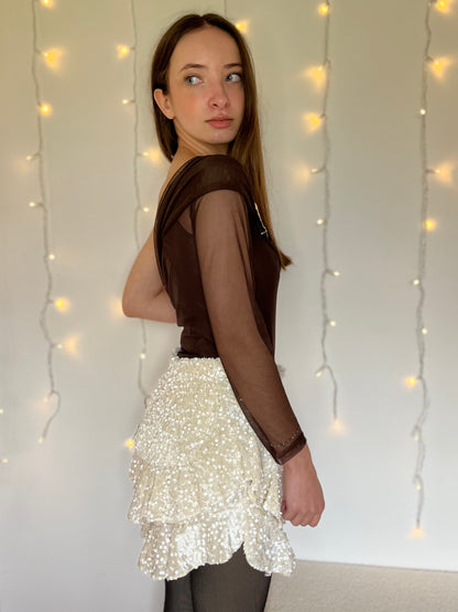 Body avec broche - Marron