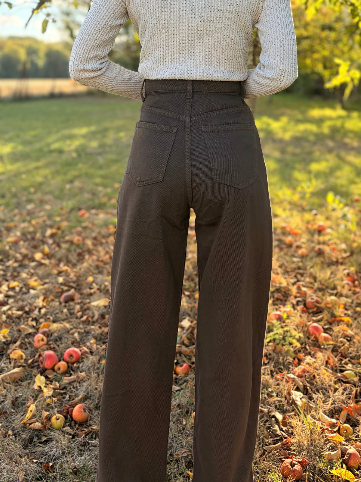 Jeans asymétrique - marron