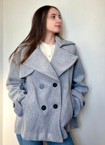 Manteau mi-long - gris