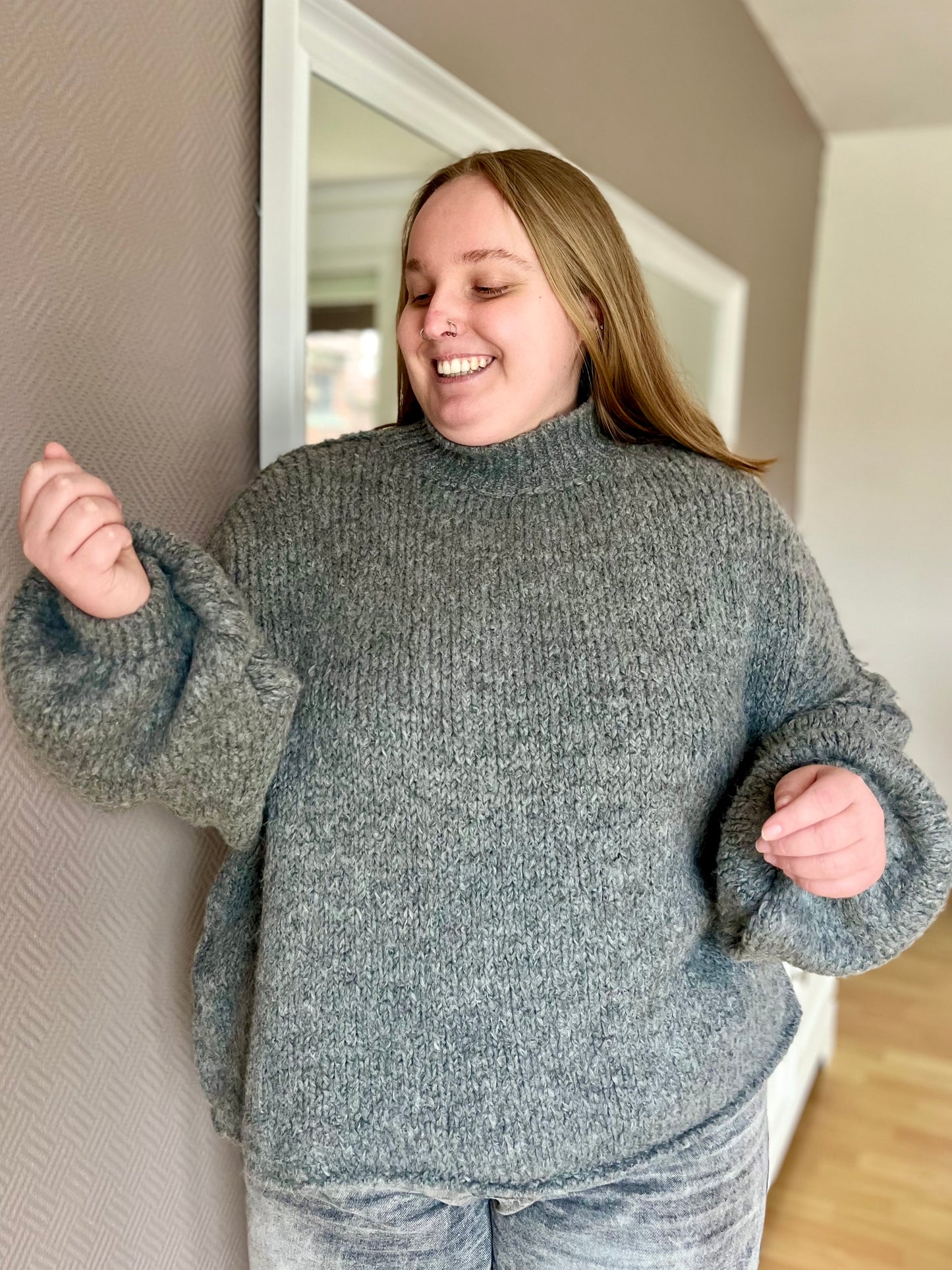 Pull oversize - gris