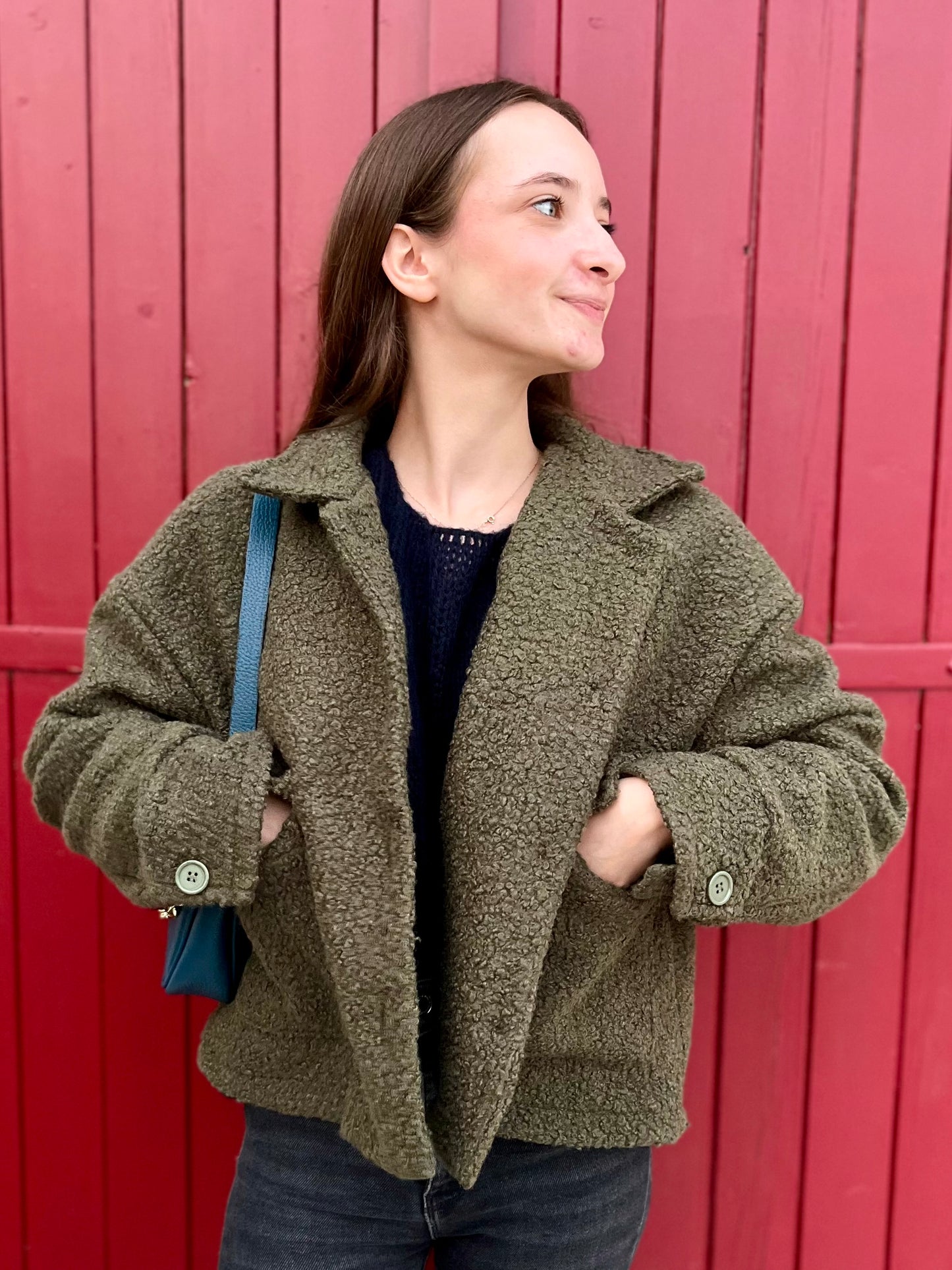 Veste moumoute - kaki