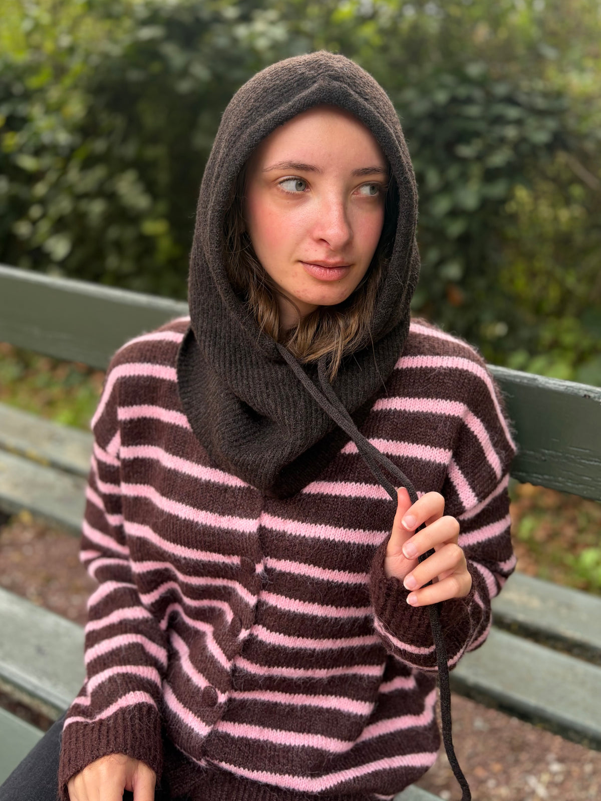 Cagoule cocooning - chocolat
