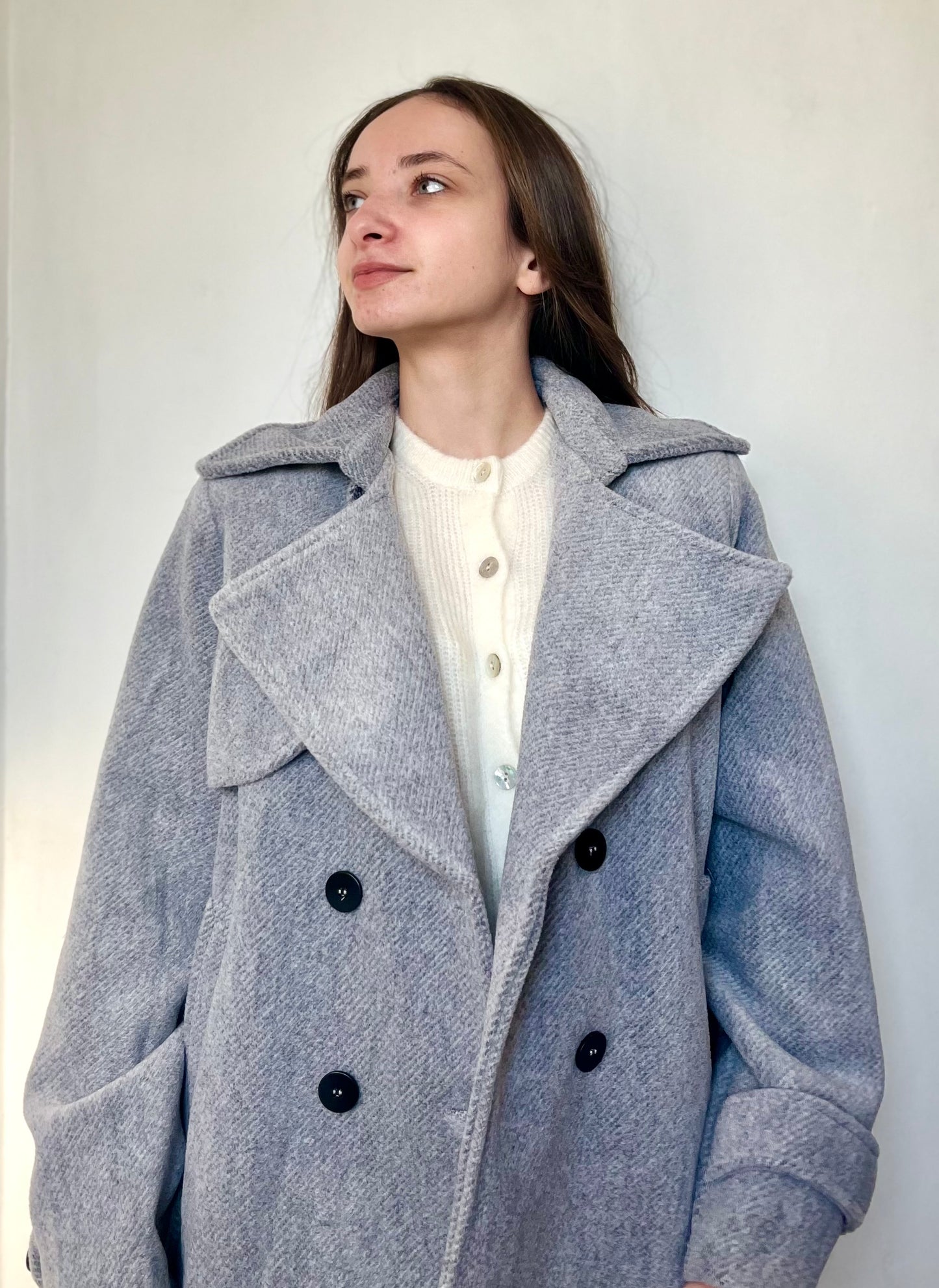 Manteau mi-long - gris