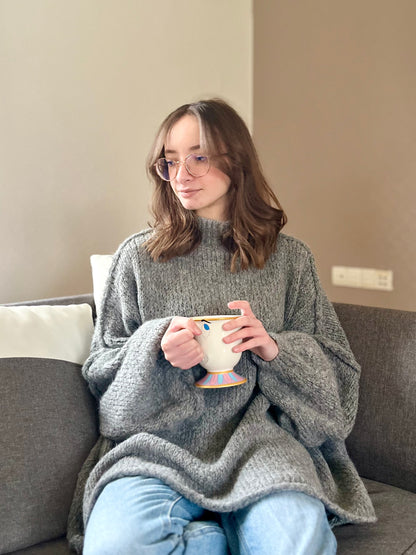 Pull oversize - gris