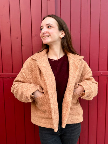 Veste moumoute - caramel