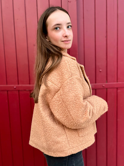 Veste moumoute - caramel