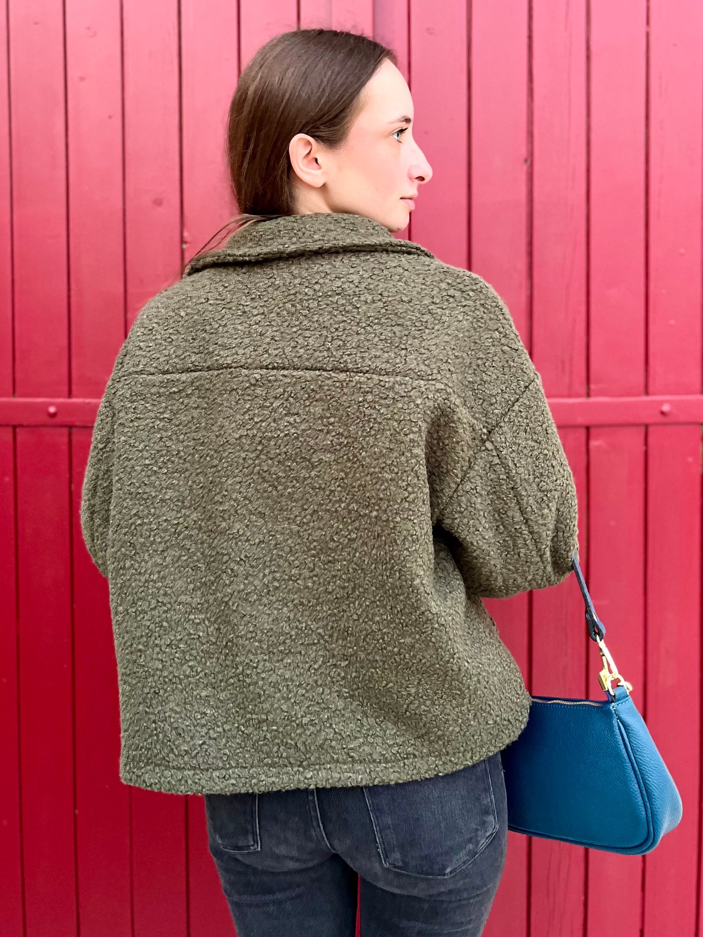 Veste moumoute - kaki