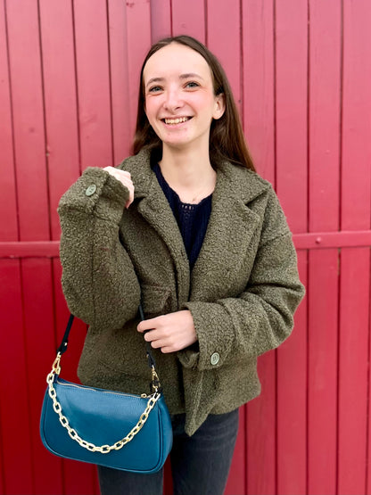 Veste moumoute - kaki