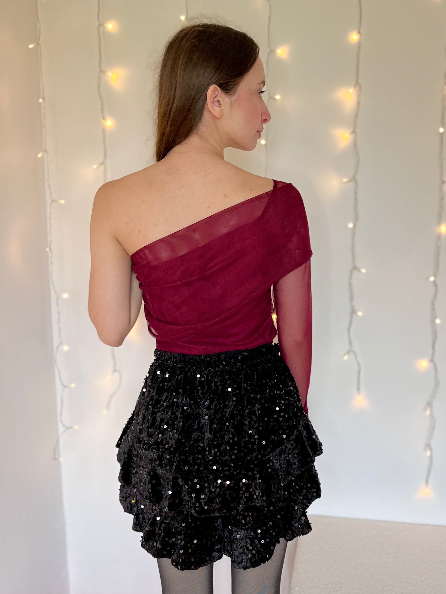 Body avec broche - bordeaux