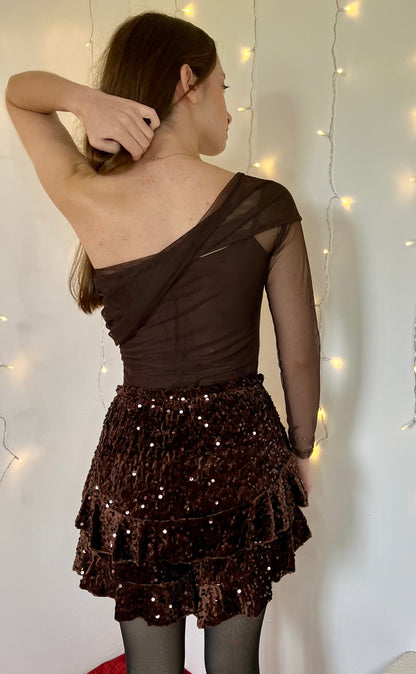 Body avec broche - Marron