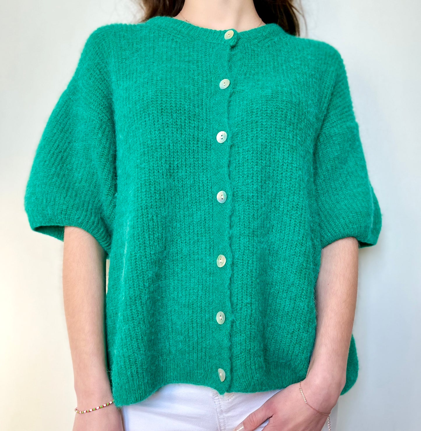 Gilet manches courtes - vert