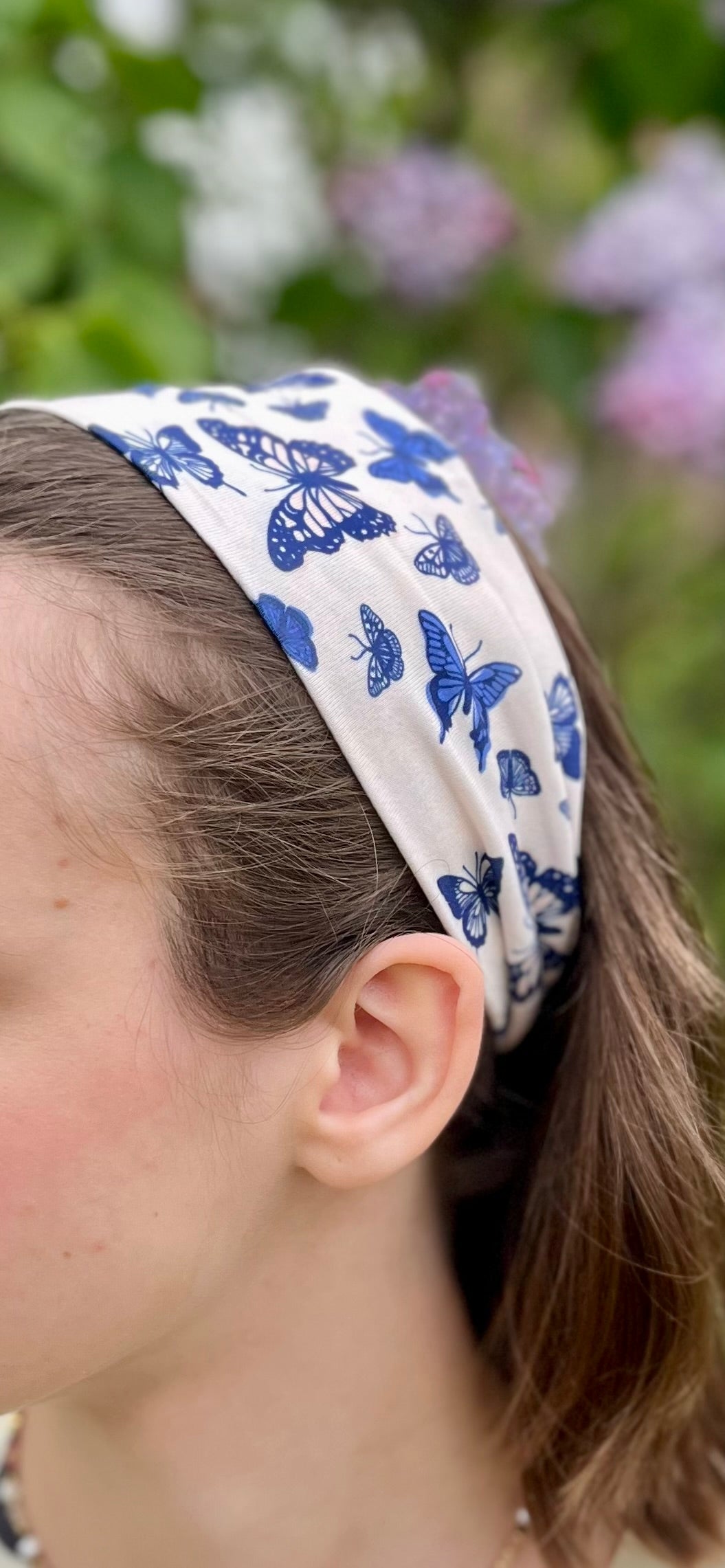 Bandeau papillon - bleu