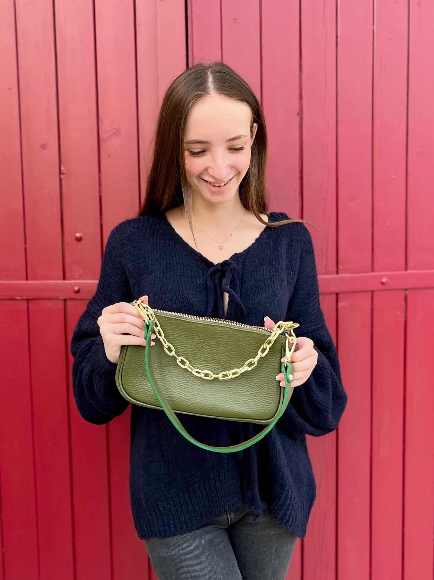 Cardigan à noeud - bleu marine