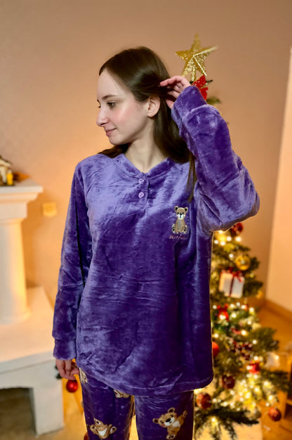 Pyjama ourson - violet