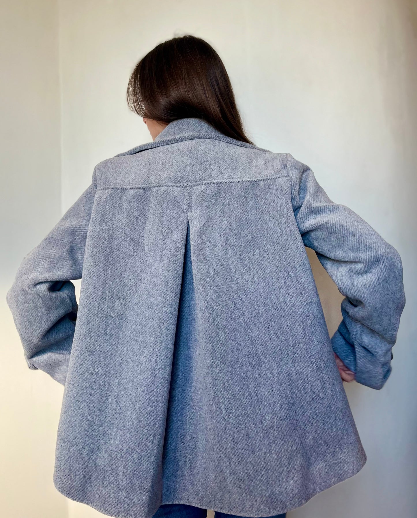 Manteau mi-long - gris