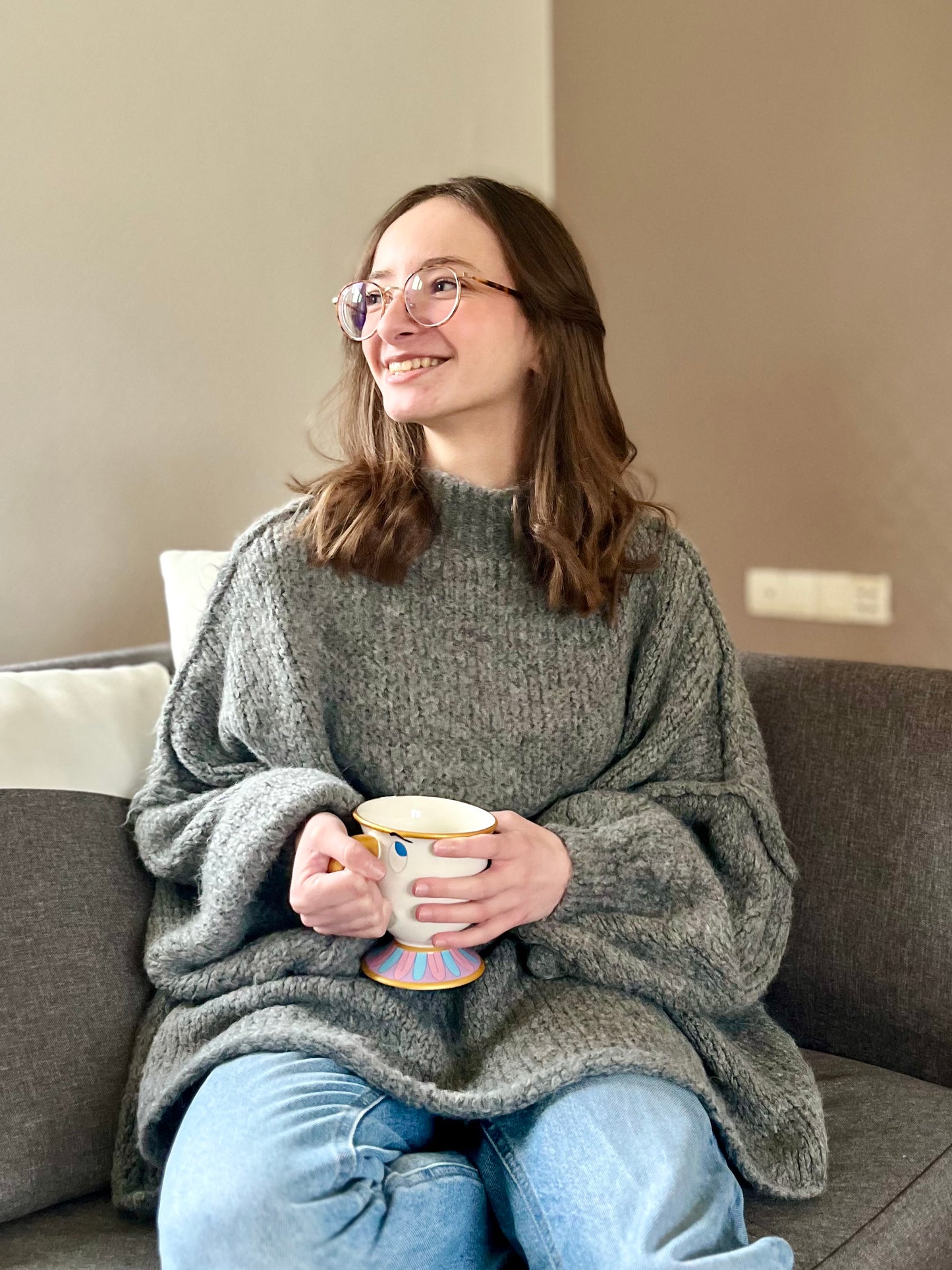 Pull oversize - gris