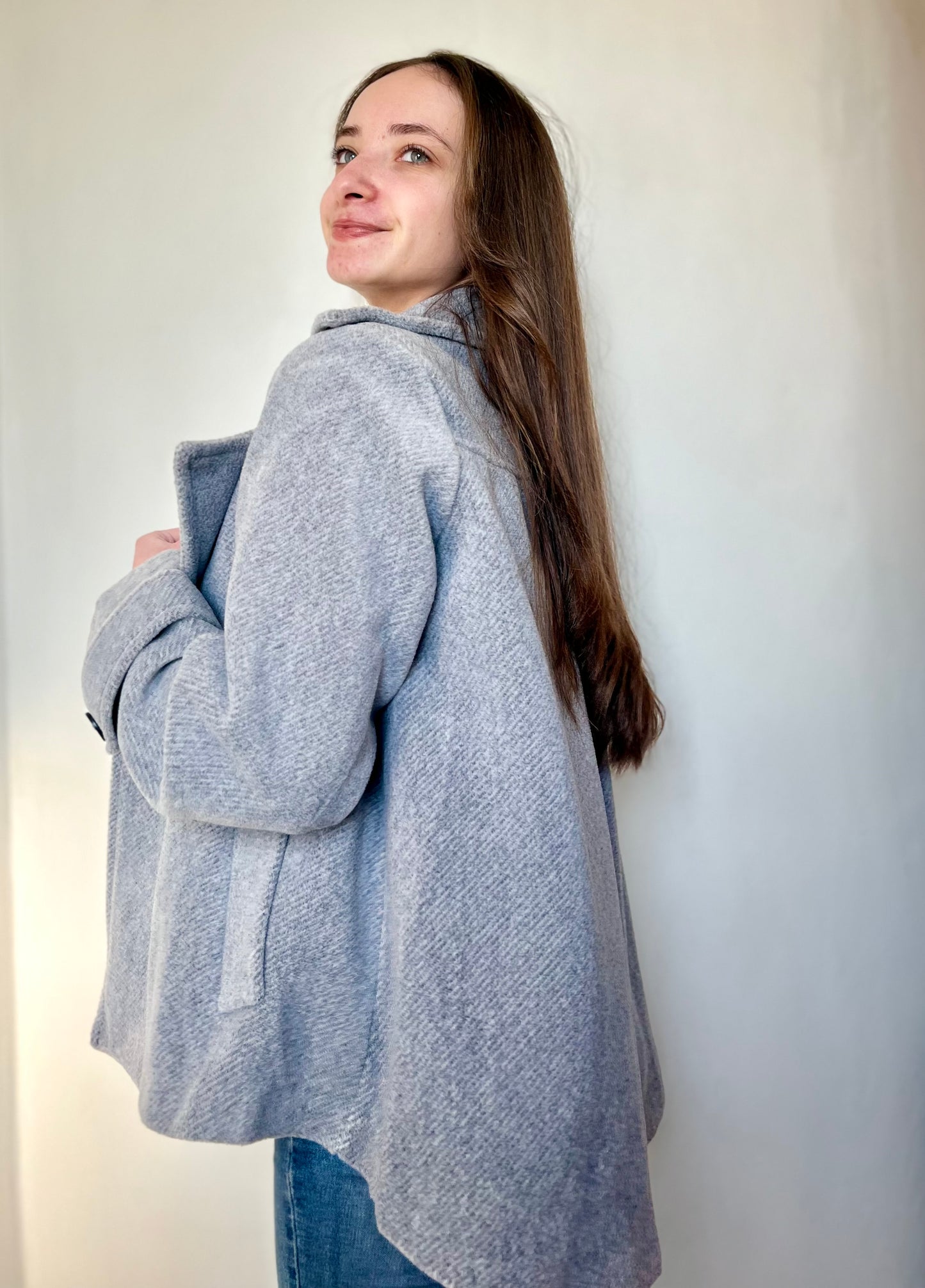 Manteau mi-long - gris