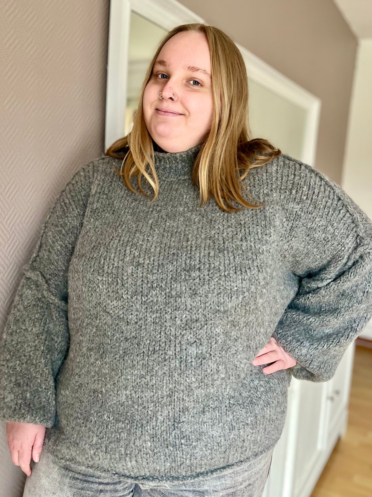 Pull oversize - gris