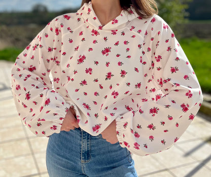 Sweat fleuri